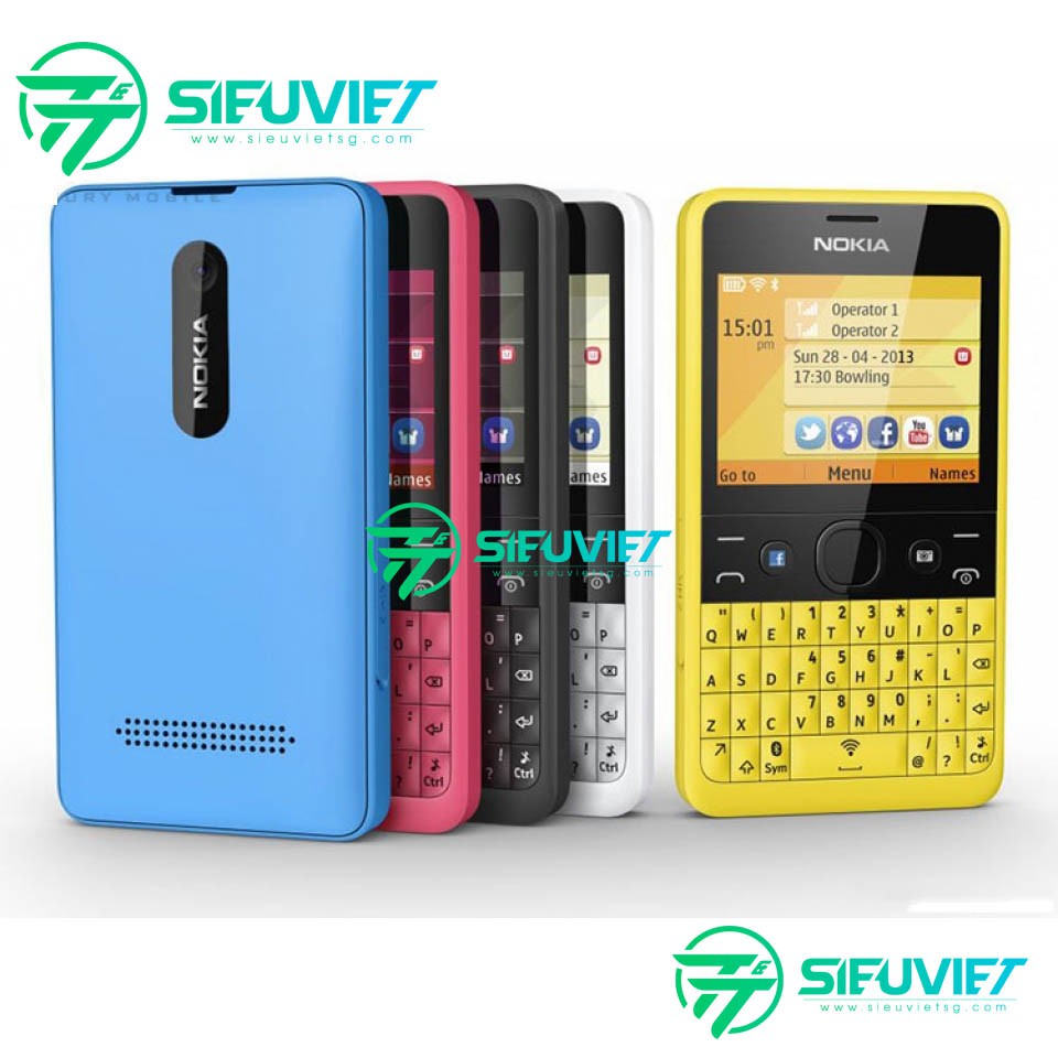 ĐIỆN THOẠI NOKIA ASHA 210 2 SIM 2 SÓNG CHÍNH HÃNG
