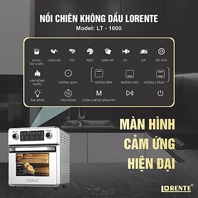 Nồi chiên không dầu Lorente LT-1600