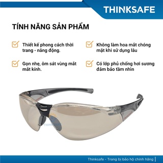 Kính bảo hộ Honeywell A800 màu trắng tráng bạc chống bụi, chống tia UV, chống động sương Kính chống chói - THINKSAFE