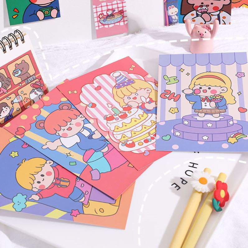 Bộ Postcard Tranh Trang Trí Tường, Phụ Kiện Chụp Hình,  Tranh Decor Kiểu Hàn Quốc Dễ Thương | BigBuy360 - bigbuy360.vn