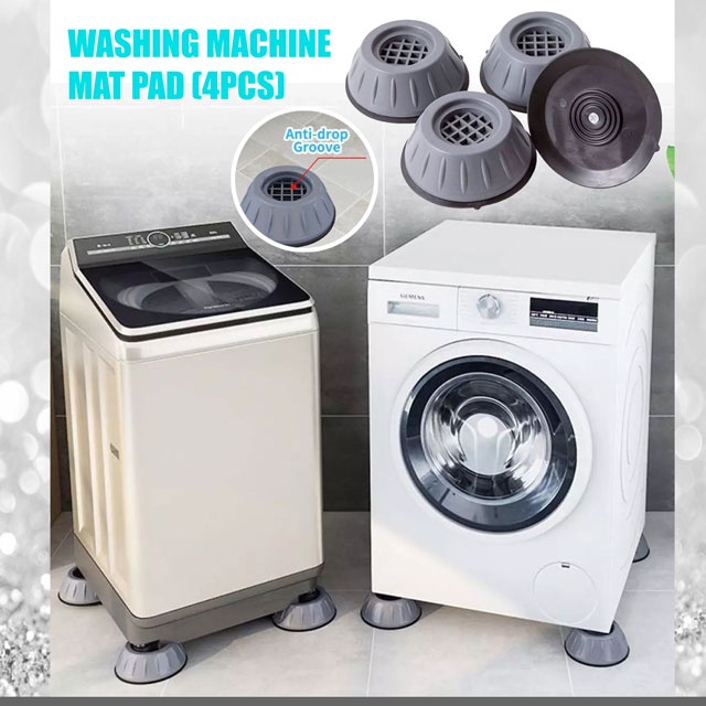 Set 4 miếng lót chống trượt chống rung đa chức năng cho chân máy giặt/ tủ lạnh/ bàn ghế sofa