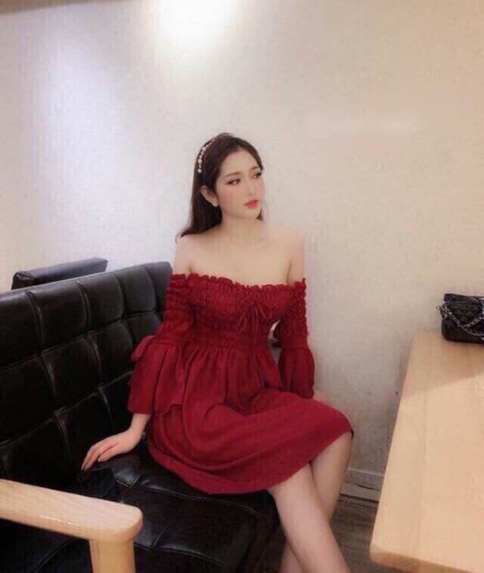 👗 ĐẦM VOAN NHÚNG TAY BÈO CÓ QUẦN TRONG