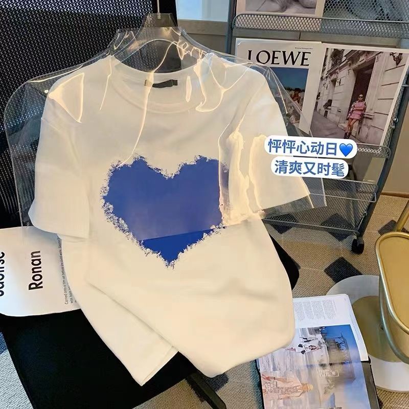 Áo Thun Ngắn Tay Dáng Rộng Thời Trang Mùa Hè Hàn Quốc