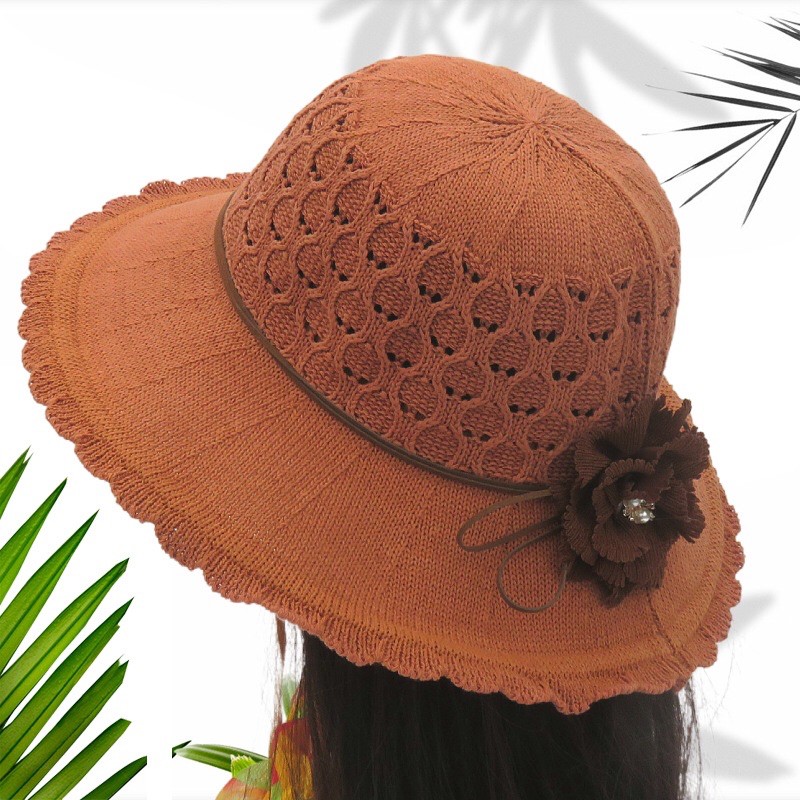 Mũ cói thắt Nơ hoa cho nữ đi biển siêu xinh