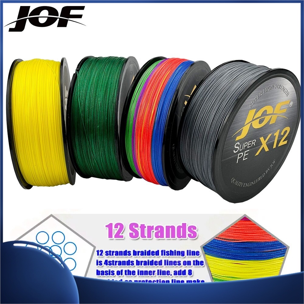 Cuộn Dây Câu Cá Bện 12 Sợi 25-92LB 500M 300M 100M