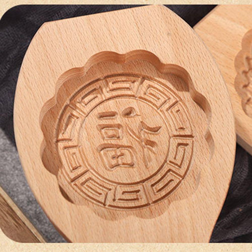 Khuôn Làm Bánh Trung Thu / Bánh Trung Thu Bằng Gỗ Hình Hoa / Cá Độc Đáo DIY