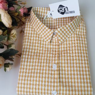 Áo sơ mi kẻ cộc tay