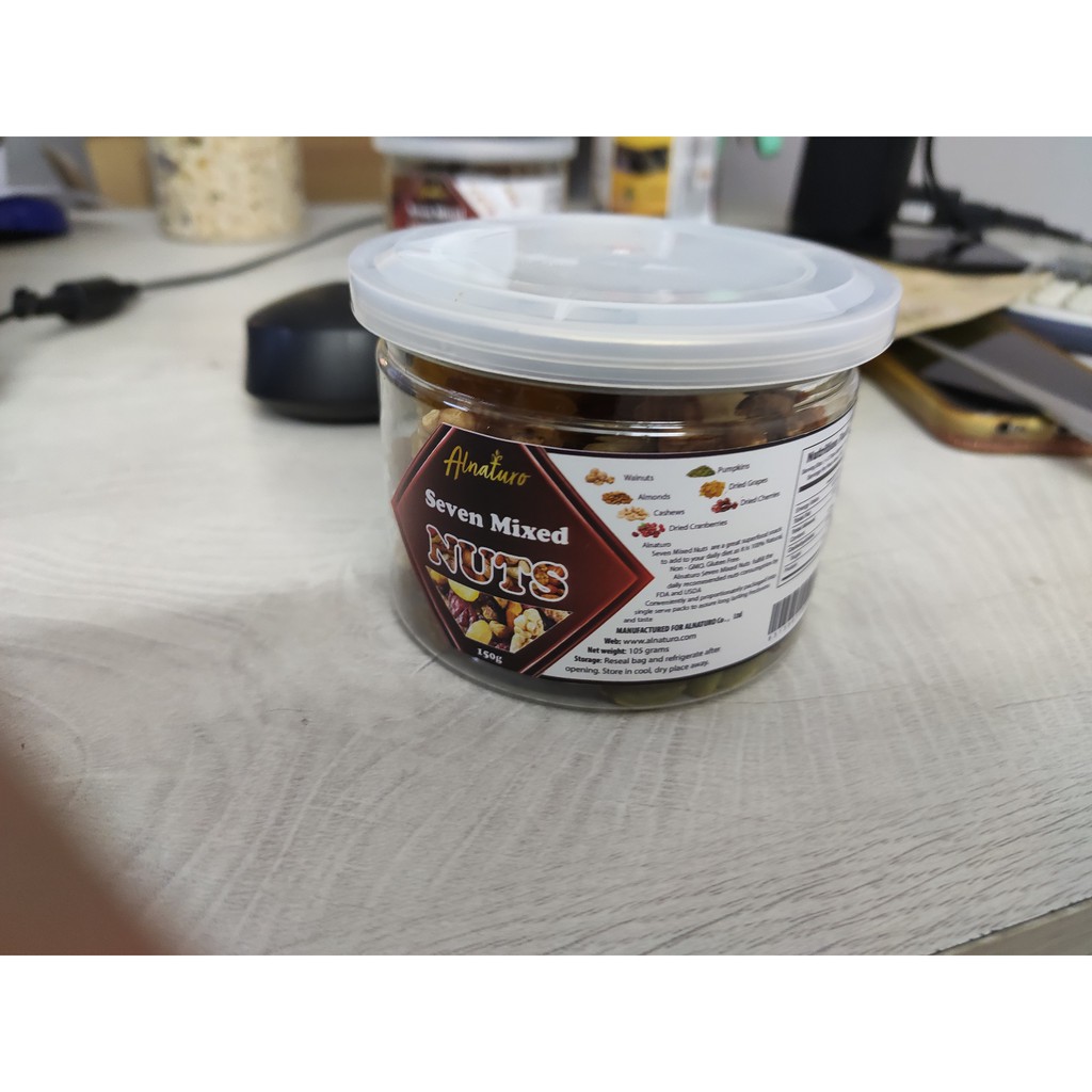 Hỗn hợp 7 loại hạt ăn vặt văn phòng Seven Mixed Nuts thương hiệu Alnaturo cao cấp 150gr | BigBuy360 - bigbuy360.vn