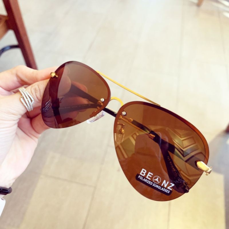 mắt kính thời trang nam kiểu dáng sang trọng lịch lãm màu nâu phong cach | BigBuy360 - bigbuy360.vn