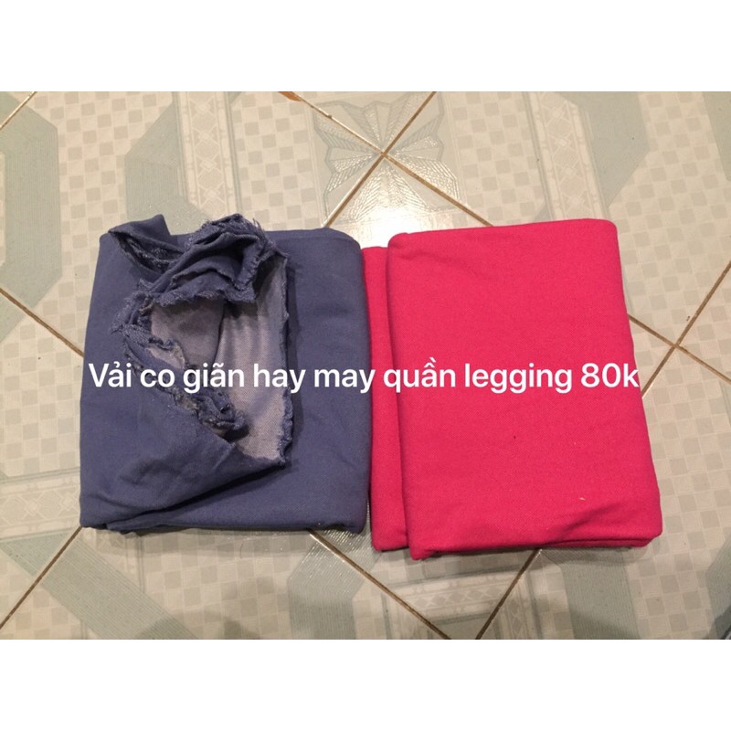 vải co giãn may quần legging