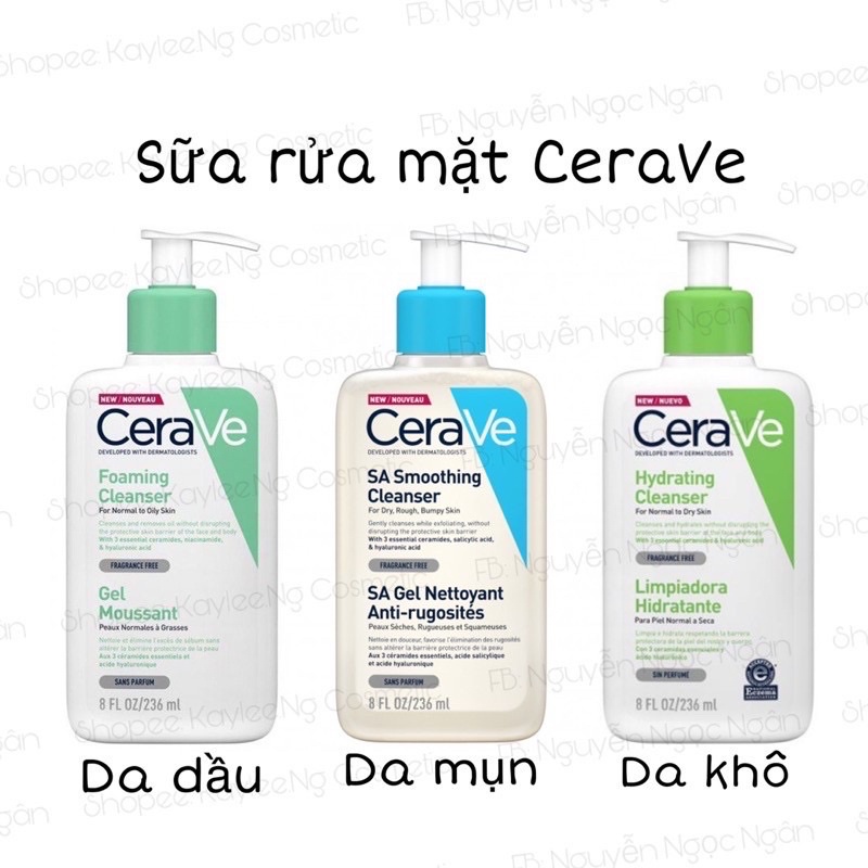 Sữa Rửa Mặt Cerave Cleanser 236ml/473ml