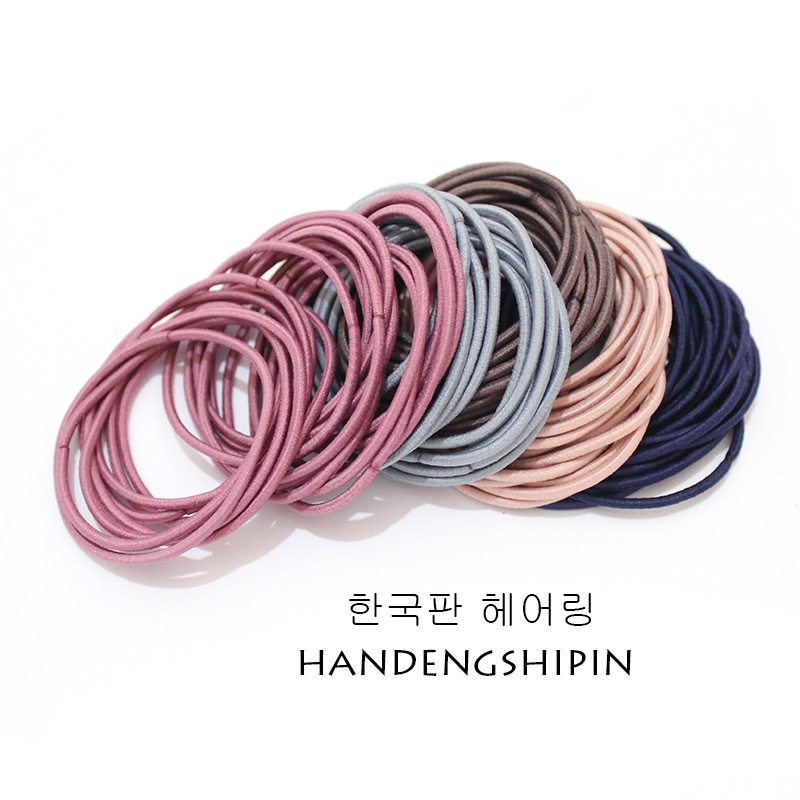 100 sợi thun cột tóc kèm túi zip cho nữ và cho bé cột mãi không hết