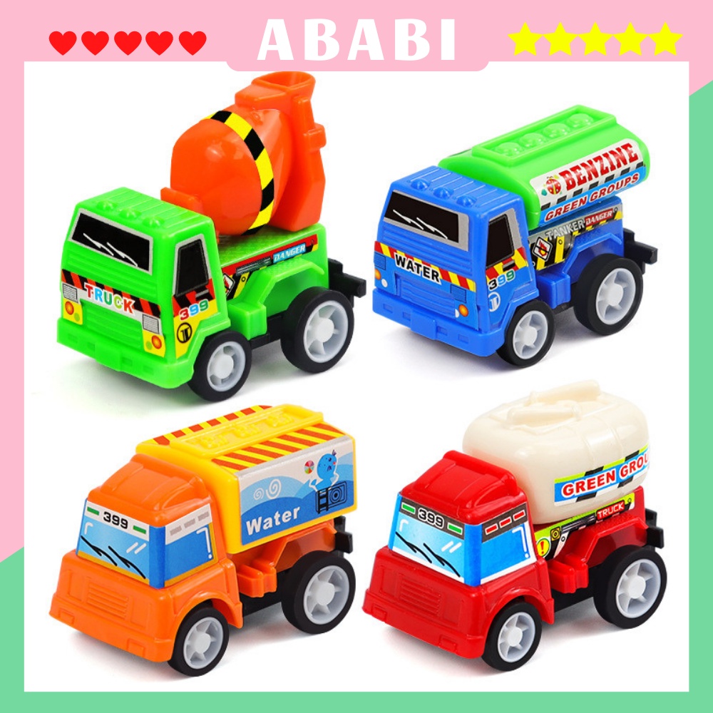 Xe ben đồ chơi cho bé ABABI xe đồ chơi xây dựng đồ chơi trẻ con giúp bé năng động tránh xa tivi điện thoại XMH01