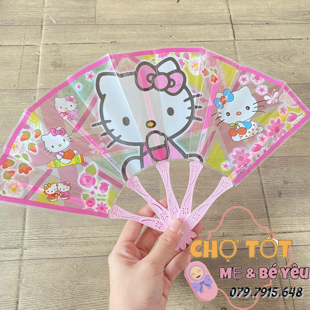 Đồ chơi quạt tay hình các nhân vật hoạt hình bằng nhựa - Quạt tay cho bé
