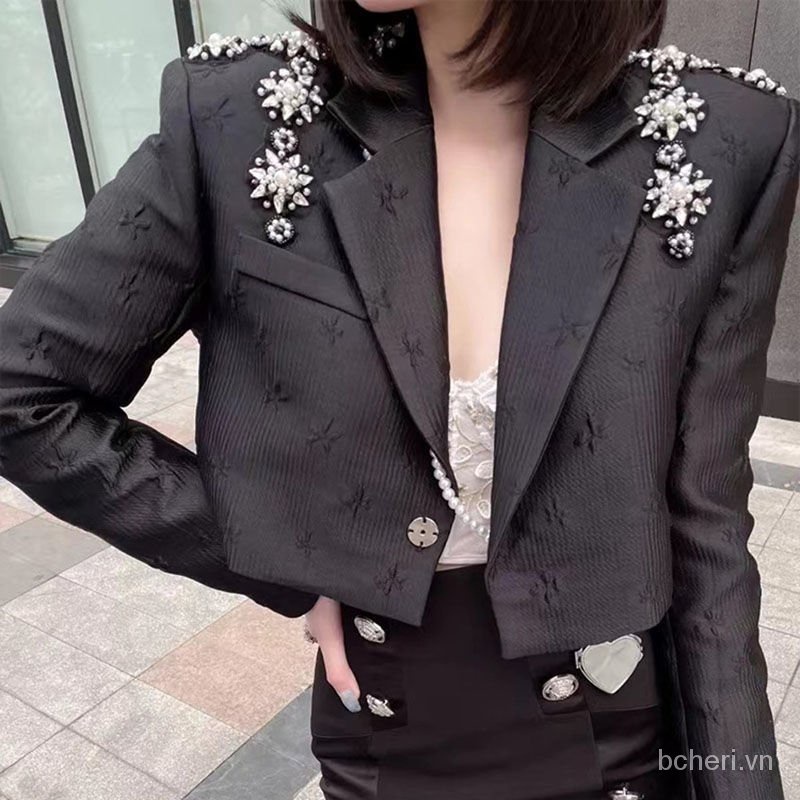 áo vest nữ cao cấp đính cườm, thủ công thu đông 2021 | BigBuy360 - bigbuy360.vn