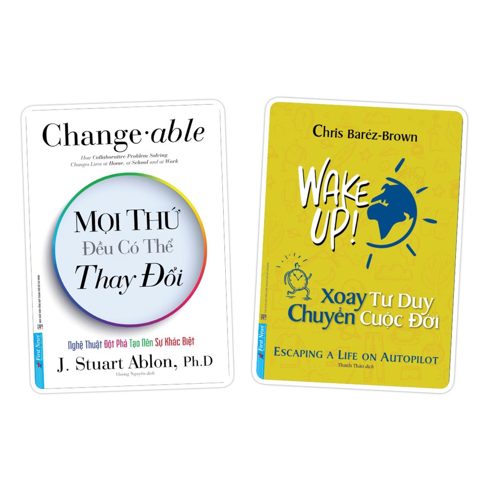 Sách - Combo Mọi thứ đều có thể thay đổi 50596 + Xoay tư duy chuyển cuộc đời 51050 - FirstNews Tặng Kèm Bookmark