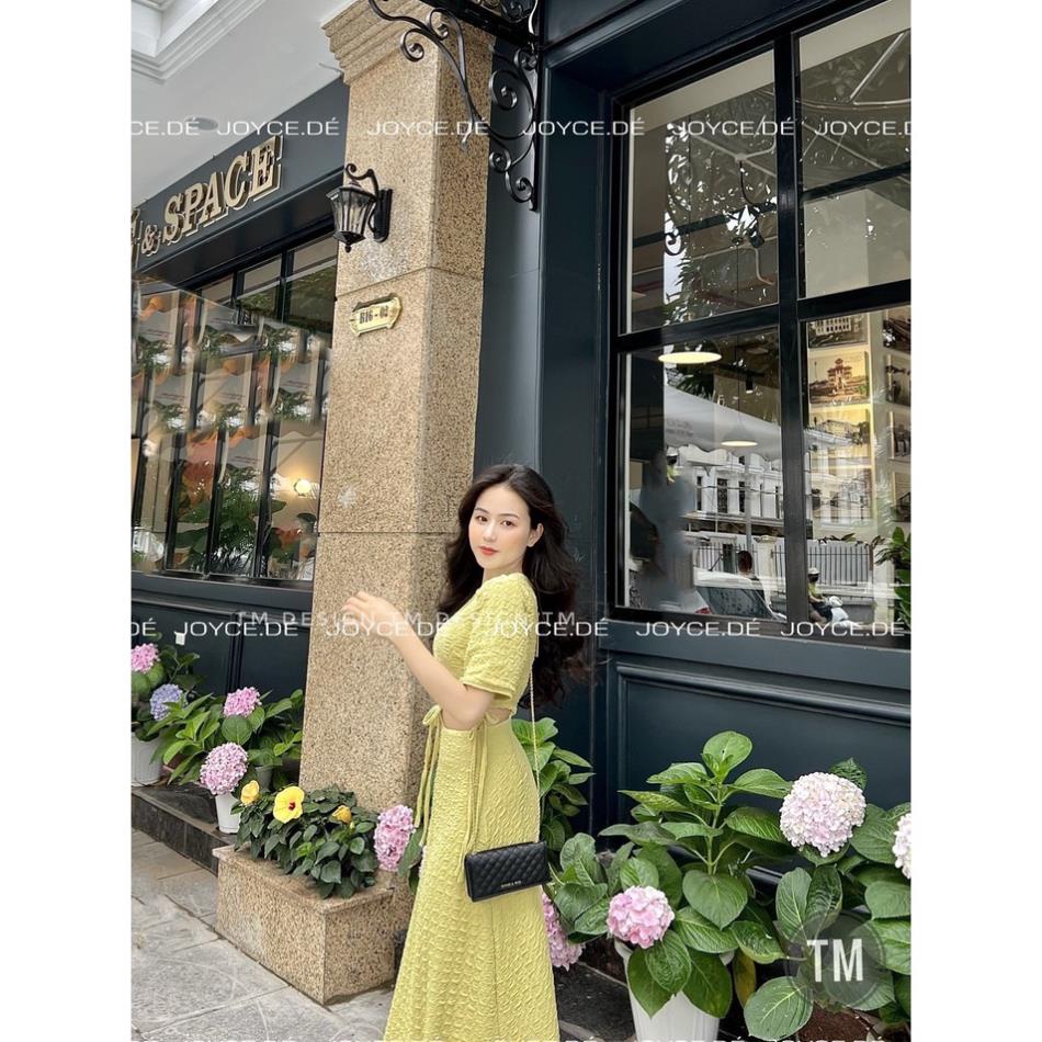 [ 𝐅𝐑𝐄𝐄 𝐒𝐇𝐈𝐏 ]   SÉT CHÂN VÁY XỐP CỔ TRÒN HỞ EO DÁNG DÀI SIÊU HÓT