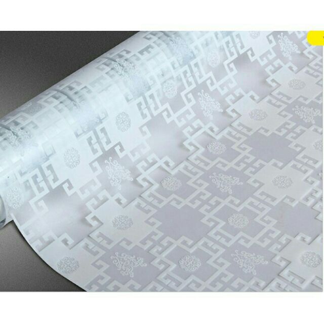 Giấy dán kính ô vuông nâu hoa văn - khổ 45cm | BigBuy360 - bigbuy360.vn