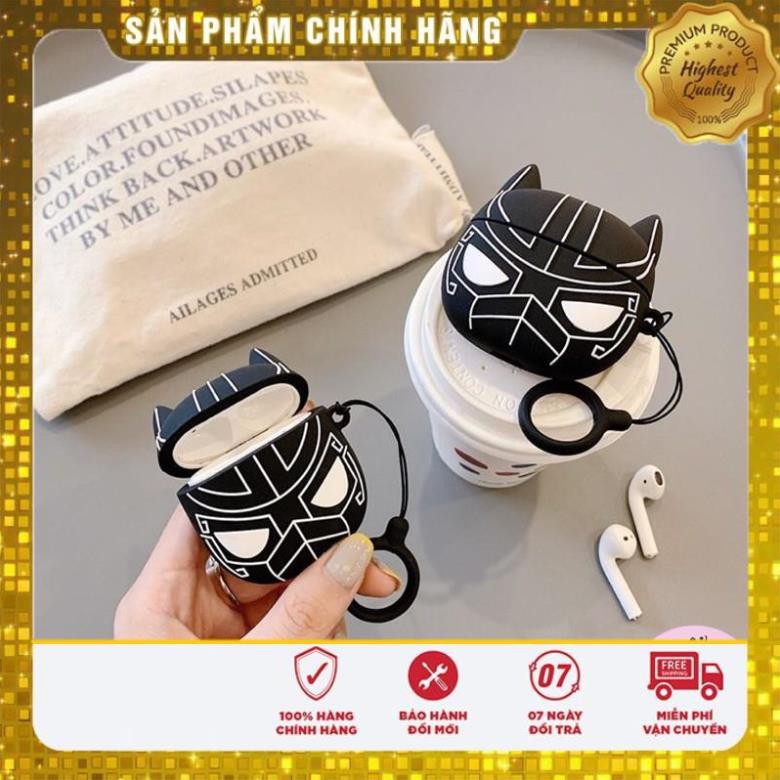 Airpods Case ⚡ Freeship ⚡ BLACK PANTHER⚡ Case Tai Nghe Không Dây Airpods 1/ 2/ i12 - Châts Case Store