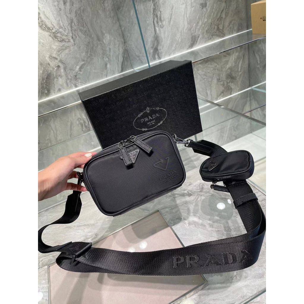 Túi Đeo Vai Đựng Máy Ảnh 2 Trong 1 Hiệu Prada