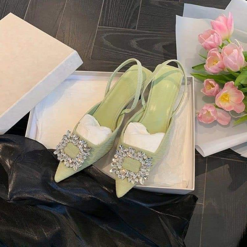 Giày cao gót ,guốc đá vuông cao 5p