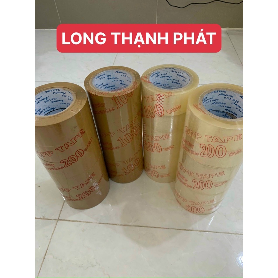 Băng keo trong/đục 200ya, băng dính