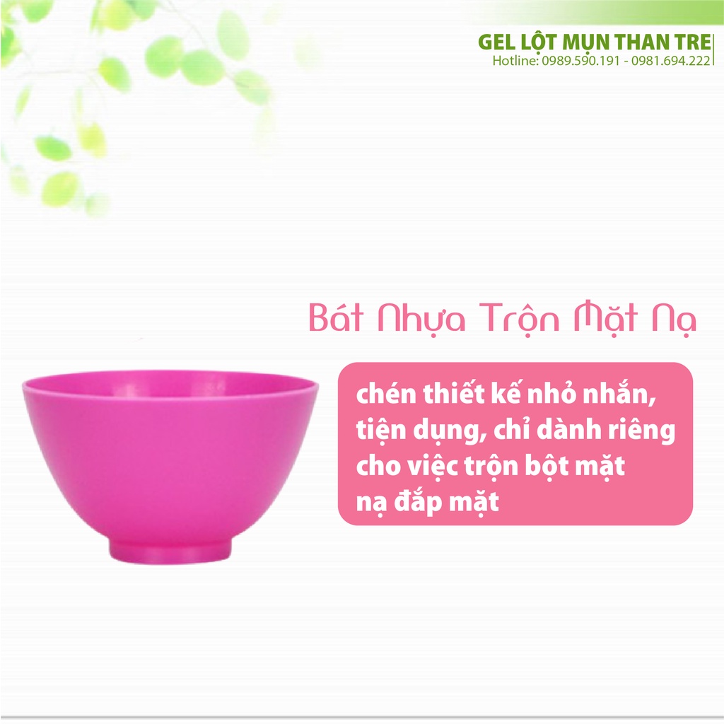 Bát nhựa trộn mặt nạ, bát trộn mask chăm sóc da mặt chuyên dùng trong spa