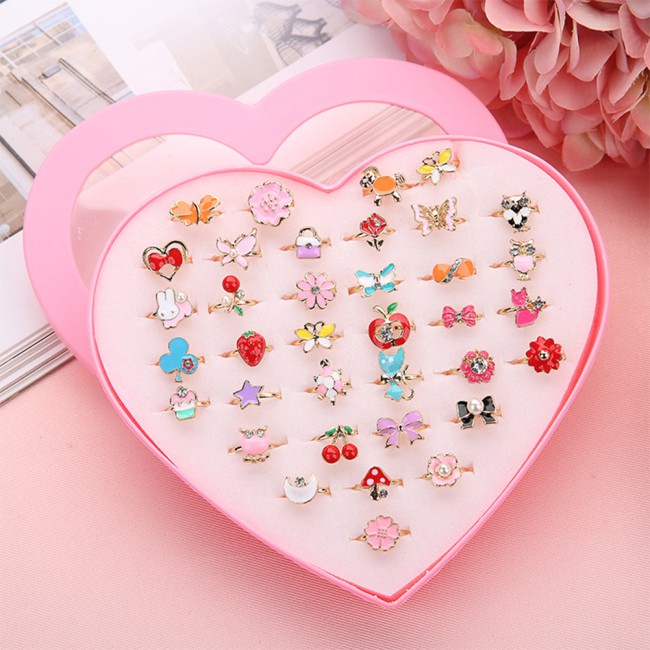 36 nhẫn hợp kim hoạt hình Hàn Quốc cho bé