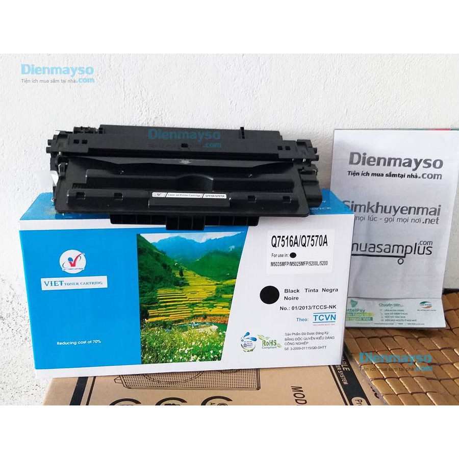 Hộp mực HP 16A Dùng máy in Canon 8710, 8730, 8610, 8620, HP M5035, M5025, 5200