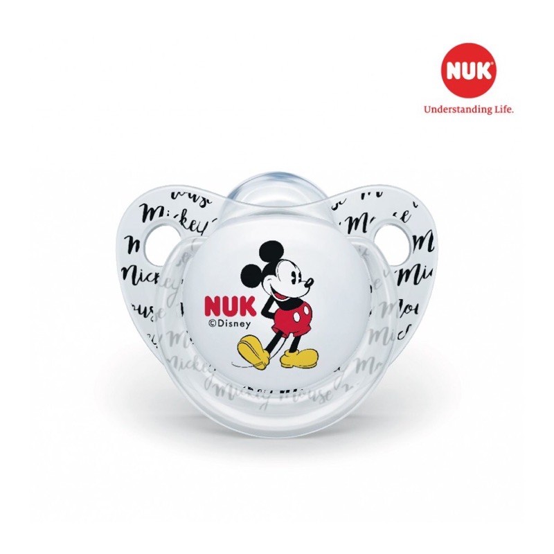 Bộ 2 Ti Giả Nuk Silicon Mickey Plus 0-6M