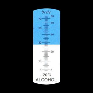 0~80% Refractometer Alcohol Measure ATC Handheld Tool Wine Beer Tester Portable