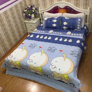 BỘ DRAP COTTON POLY CON HEO