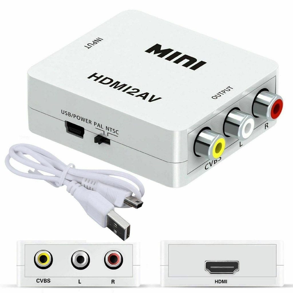 Bộ chuyển đổi 1080p hdmi 2av hdmi sang cvbs rca av video chất lượng cao 