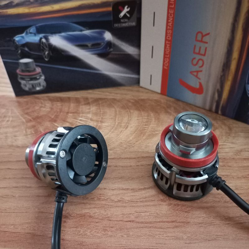 Bóng đèn pha Bi led laser H11 và chân 9005/HB3 canbus giá 2 bóng