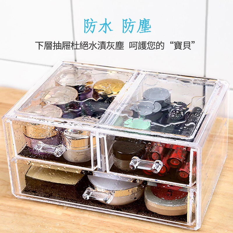 Hộp Đựng Đồ Trang Điểm Bằng Acrylic Trong Suốt Cỡ Lớn Tiện Dụng