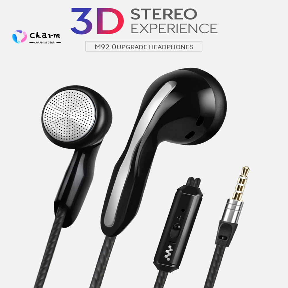 [CI] Stock Stereo 3.5mm In-ear Earbuds Earphone Universal Headphone with Mic for Smartphone