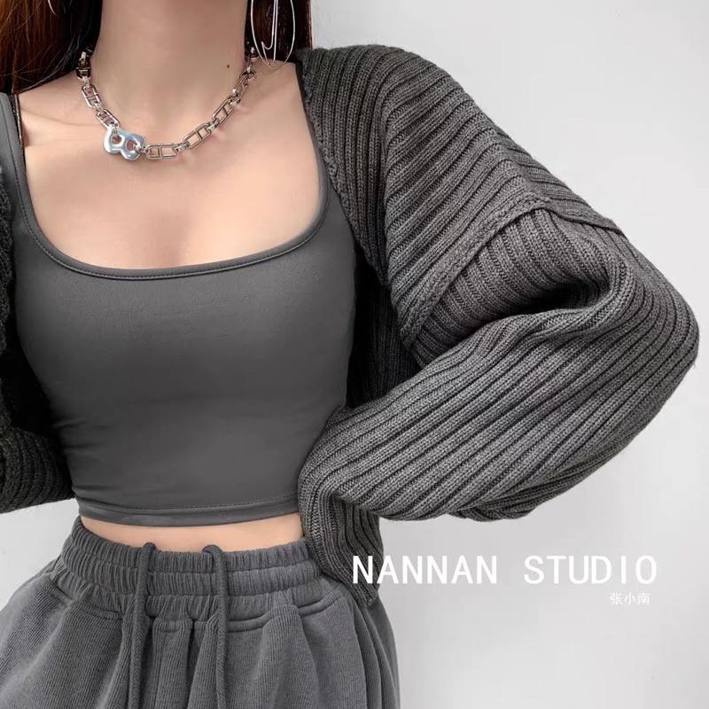 [ SẴN ] Áo cardigan (3 màu: đen/ xám/ nude) | BigBuy360 - bigbuy360.vn