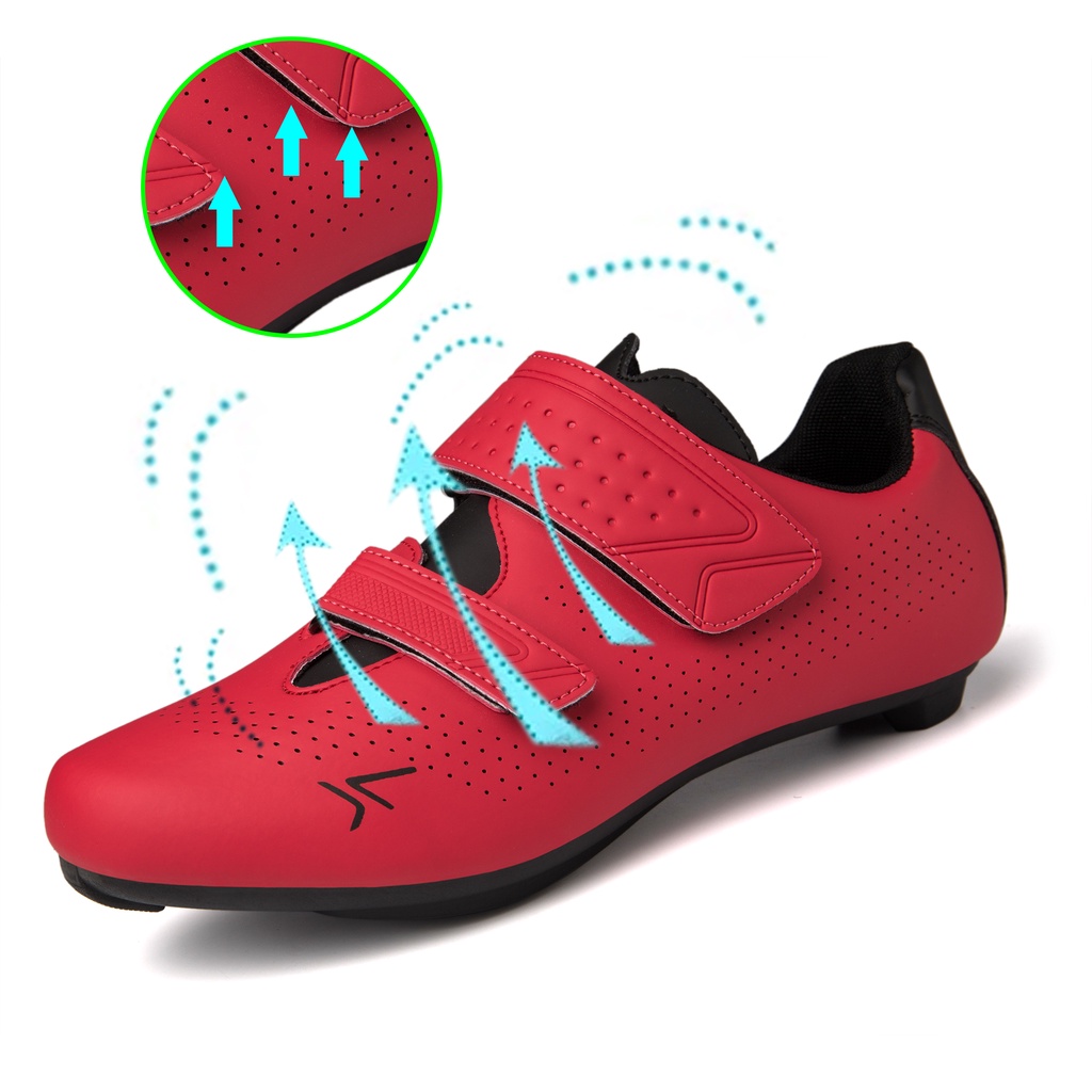 2022 Thời trang xu hướng Cái mới giày thể thao ngoài trời Giày đạp xe nam chuyên nghiệp khóa dán Thoáng khí giày đạp xe đường trường
