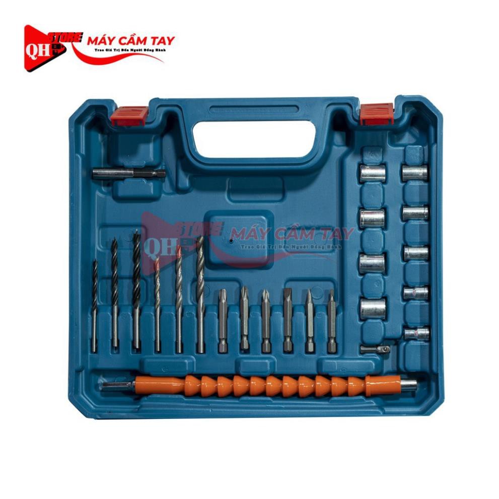 Máy Khoan Pin 36V Makita DCD771 3 Chức Năng Có Búa - Tặng Kèm 24 Chi Tiết Gồm Các Mũi Khoan + Mũi Bắt Vít