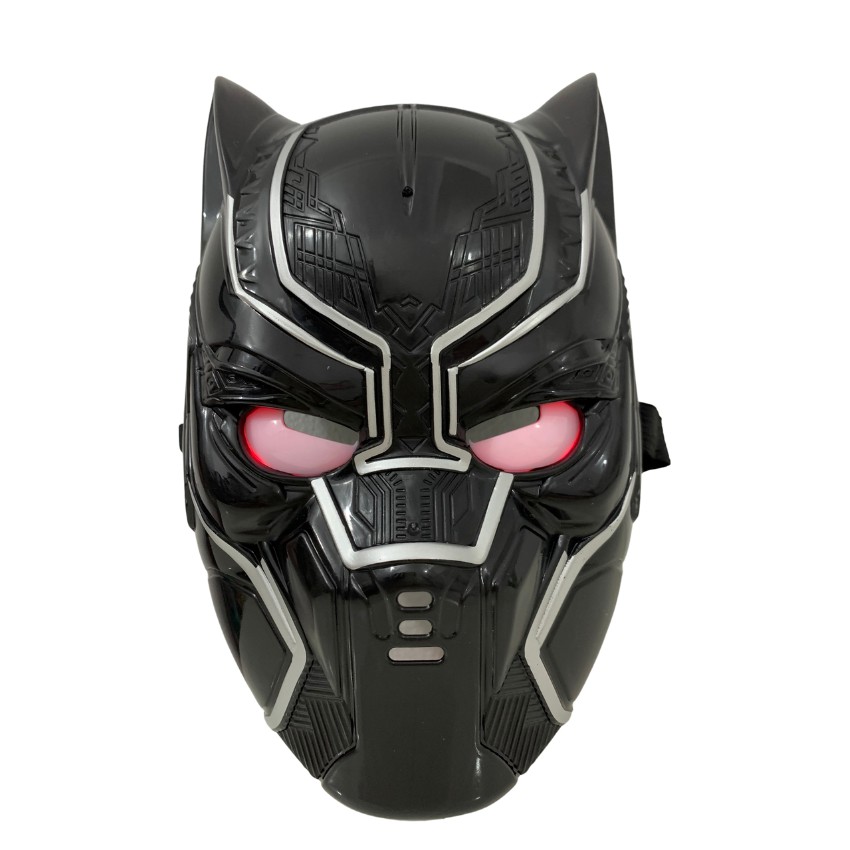 Đồ Chơi Mặt Nạ Báo Đen - Mặt Nạ Black Panther Có Đèn Phát Sáng Xanh, Nhựa Cao Cấp, Siêu Chắc Chắn - Teemostores