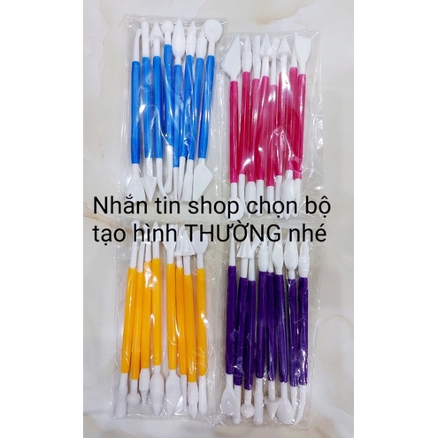 Đất sét super clay siêu nhẹ tự khô combo+bộ 8 cây tạo hình+móc khoá+khoen móc, nặn tượng, tạo hình chụp ảnh, làm slime