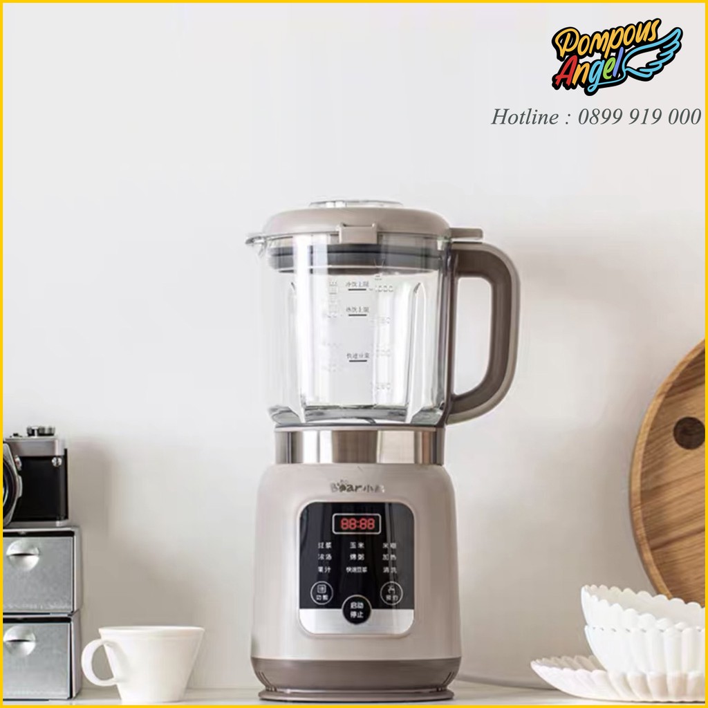 [Chính hãng] Máy làm sữa hạt, máy xay sữa hạt BEAR 1L PBJ- B06V1 màn hiện thị cảm ứng xay nấu nhuyễn mịn , không cần lọc