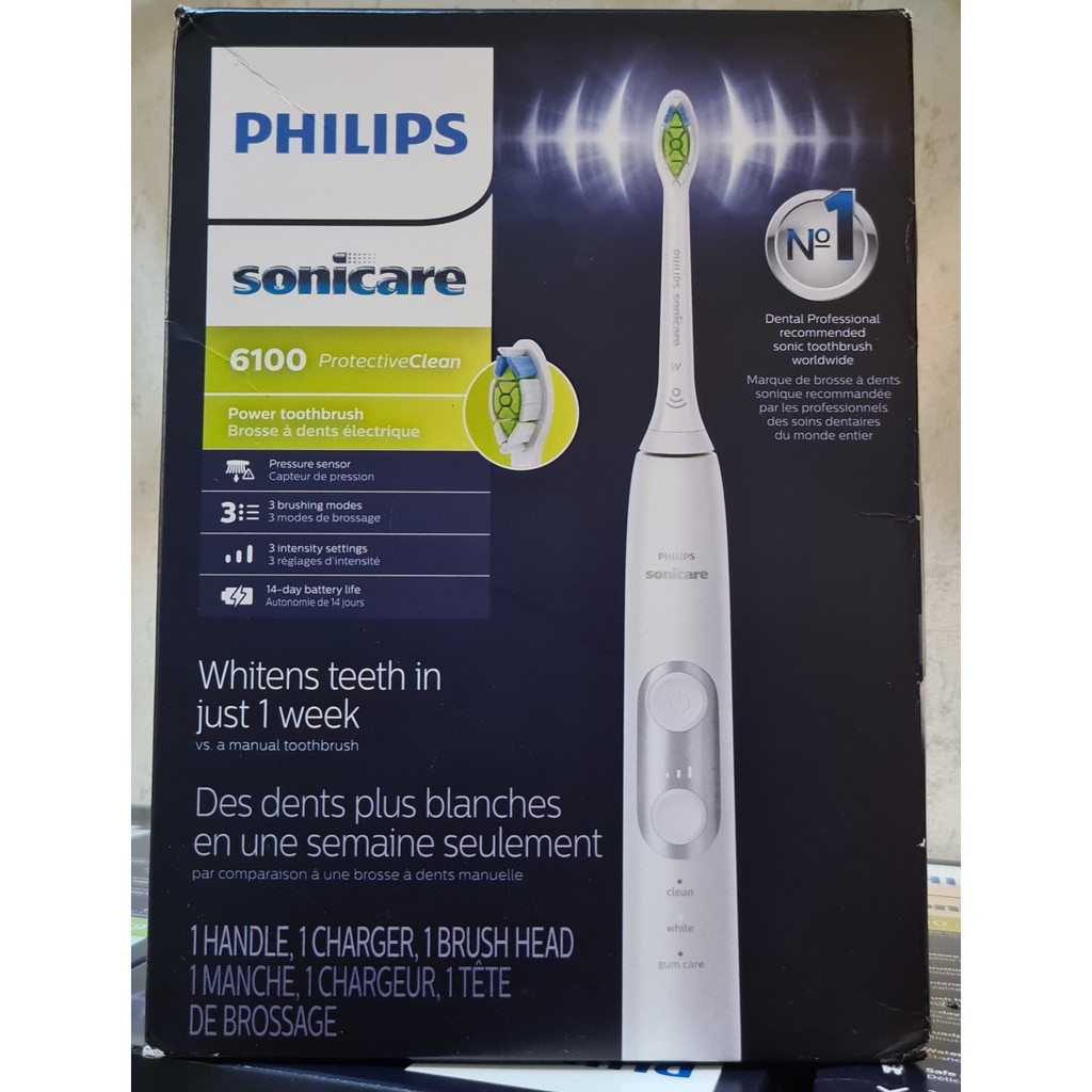 (BẢO HÀNH 1 ĐỔI 1) BÀN CHẢI ĐIỆN PHILIPS SONICARE PROTECTIVE CLEAN 6100 và philips 6300