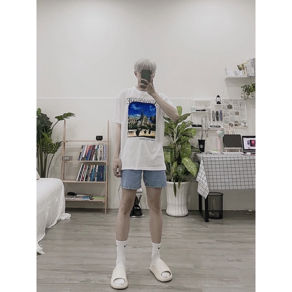ÁO THUN TAY LỠ COTTON NOTRE DAME FORM UNISEX NAM NỮ (hình chụp thật)