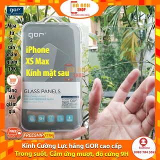 Kính Cường Lực Mặt Lưng Gor 9H Cho IPhone Xs Max (Bộ 2 miếng)