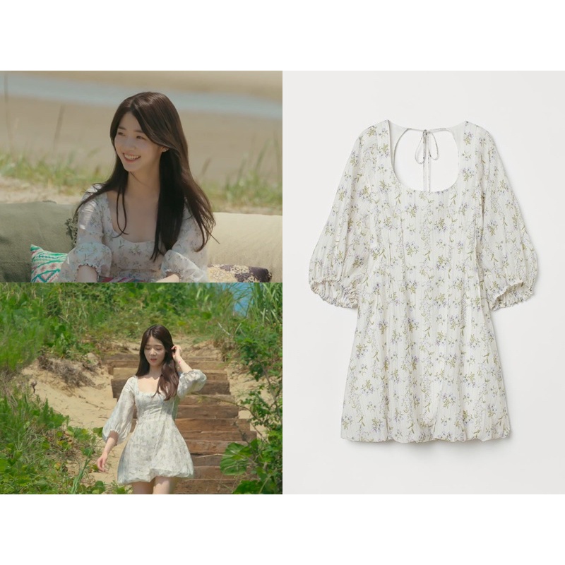 Đầm H&M auth sold out trên web. Shin JiYeon mặc trong Single Inferno (Địa ngục độc thân)