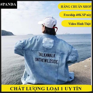 Áo Khoác JEAN XANH in TALKAWALK Unisex - NGƯỜI LỮ KHÁCH 2 - MUA NGAY