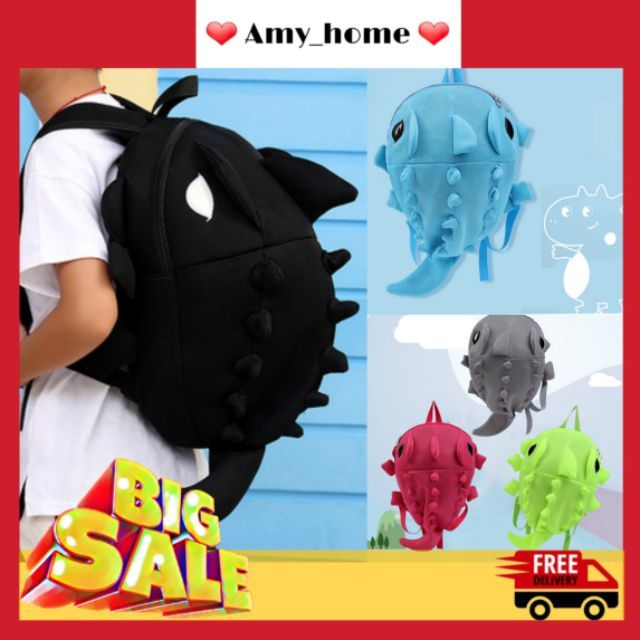 Balo khủng long phản quang (size to đựng mũ BH fullface)