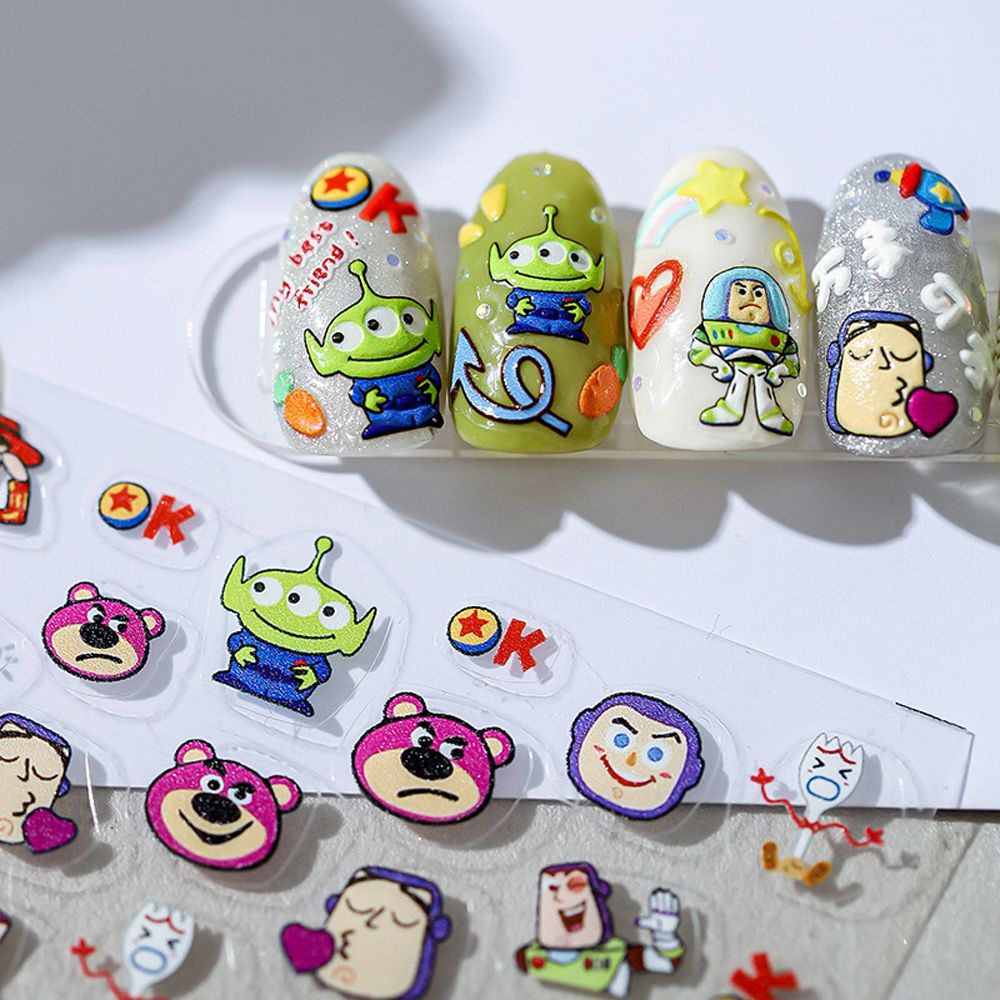 [Hàng mới về] Miếng dán trang trí móng tay hoạt hình 3d diy