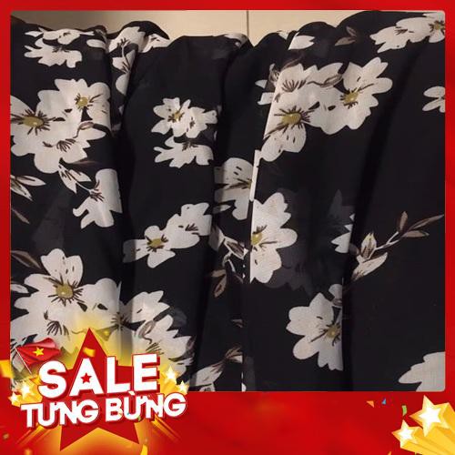 Chân váy voan hoa nhí dáng dài Ulzzang, có lót trong mềm mại ( Ảnh Thật) - Hàng nhập khẩu
